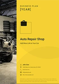 Auto Repair Shop Business Plan