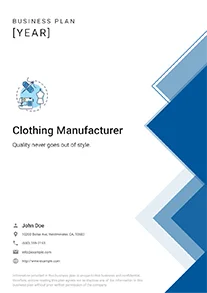 Clothing Manufacturer Business Plan