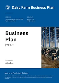 Dairy Farm Business Plan