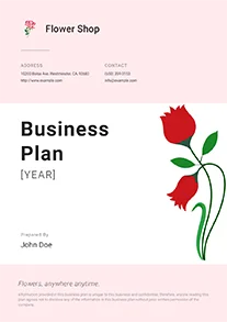 Flower Shop Business Plan