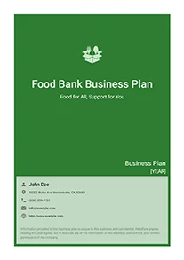 Food Bank Business Plan