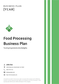 Food Processing Business Plan