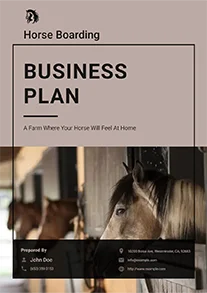 Horse Boarding Business plan