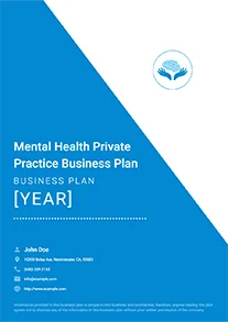 Mental Health Private Practice Business Plan