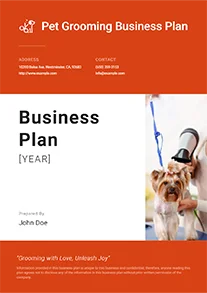 Pet Grooming Business Plan