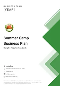 Summer Camp Business Plan